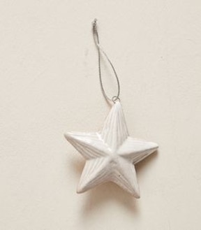 Christmas Ceramic Star Decoration