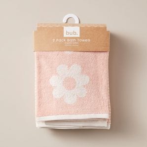 2 Pack bub. Organic Cotton Bath Towels – Target Australia