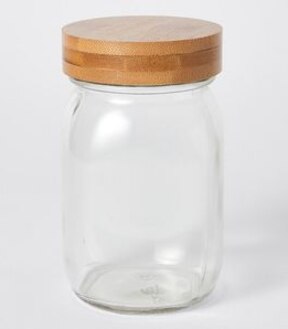 500ml Glass Jar with Bamboo Lid
