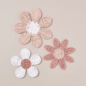 3 Pack Kids Flower Wall Decor