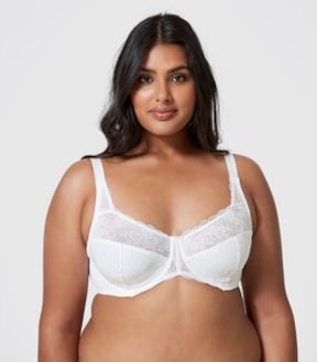 Fuller Figure Embroidered Lace Underwire Bra