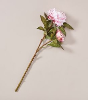 Faux Peony Double Stem - 60cm
