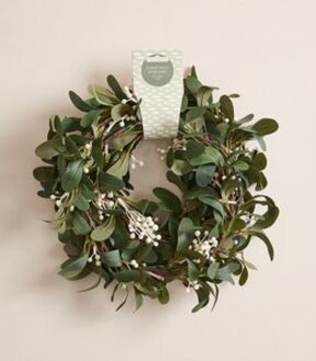 Faux White Berry LED Christmas Garland