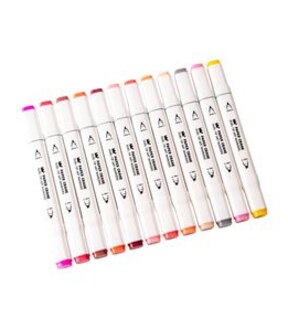 Paper Crane 12 Pack Dual Tip Graphic Markers