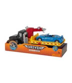 Driven Standard Tow Truck Large Black Toy City Vehicle