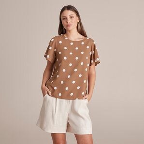 Preview Elly Woven Shell Blouse | Target Australia