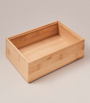 Bamboo Stackable Drawer Insert - 15.2cm x 22.8cm x 6.5cm
