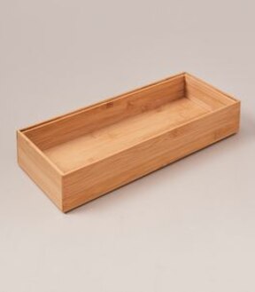 Bamboo Stackable Drawer Insert - 15.2cm x 38cm x 6.5cm