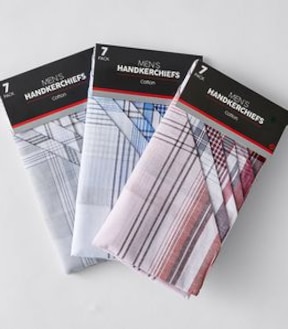 7 Pack Handkerchiefs - Assorted