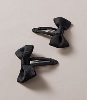2 Pack Grosgrain Bow Hair Clips