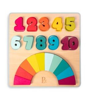 B. toys - Counting Rainbows Wooden Number Puzzle