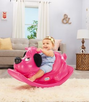 Little Tikes Rockin' Puppy - Magenta Pink