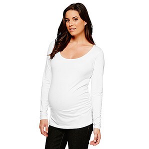 Maternity Long Sleeve Top - White 