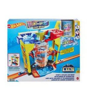 Hot Wheels Stunt & Splash Car Wash Playset