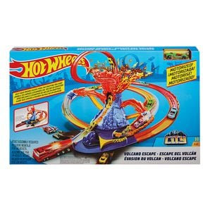 Hot WheelsÂ® Track Builder Volcano Blast Escape Play Set 