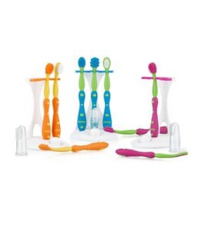 Nuby Oral Care Set 4 Stage System - 5 Piece Tooth and Gum Care Set