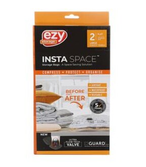 Ezy Storage 2 Pack Insta Space Flat Vacuum Bag - Large