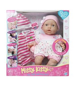 Missy Kissy Giggle Time Talking Baby Doll 38cm