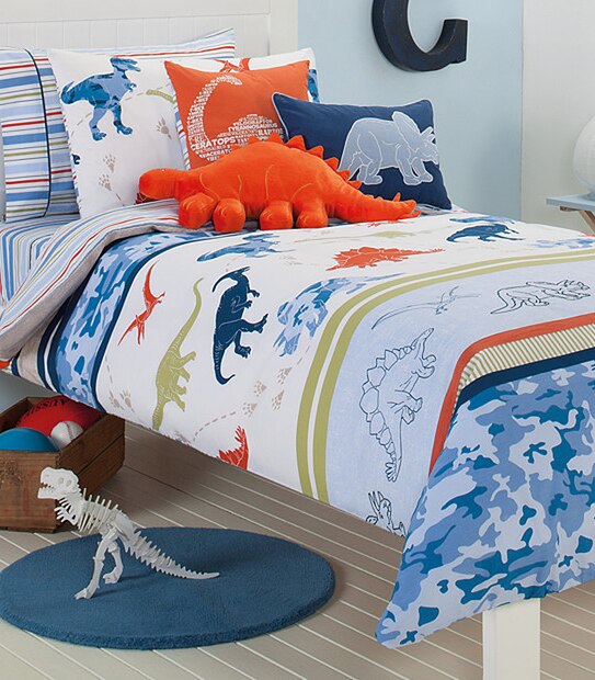 Camo Dino Quilt Cover Set