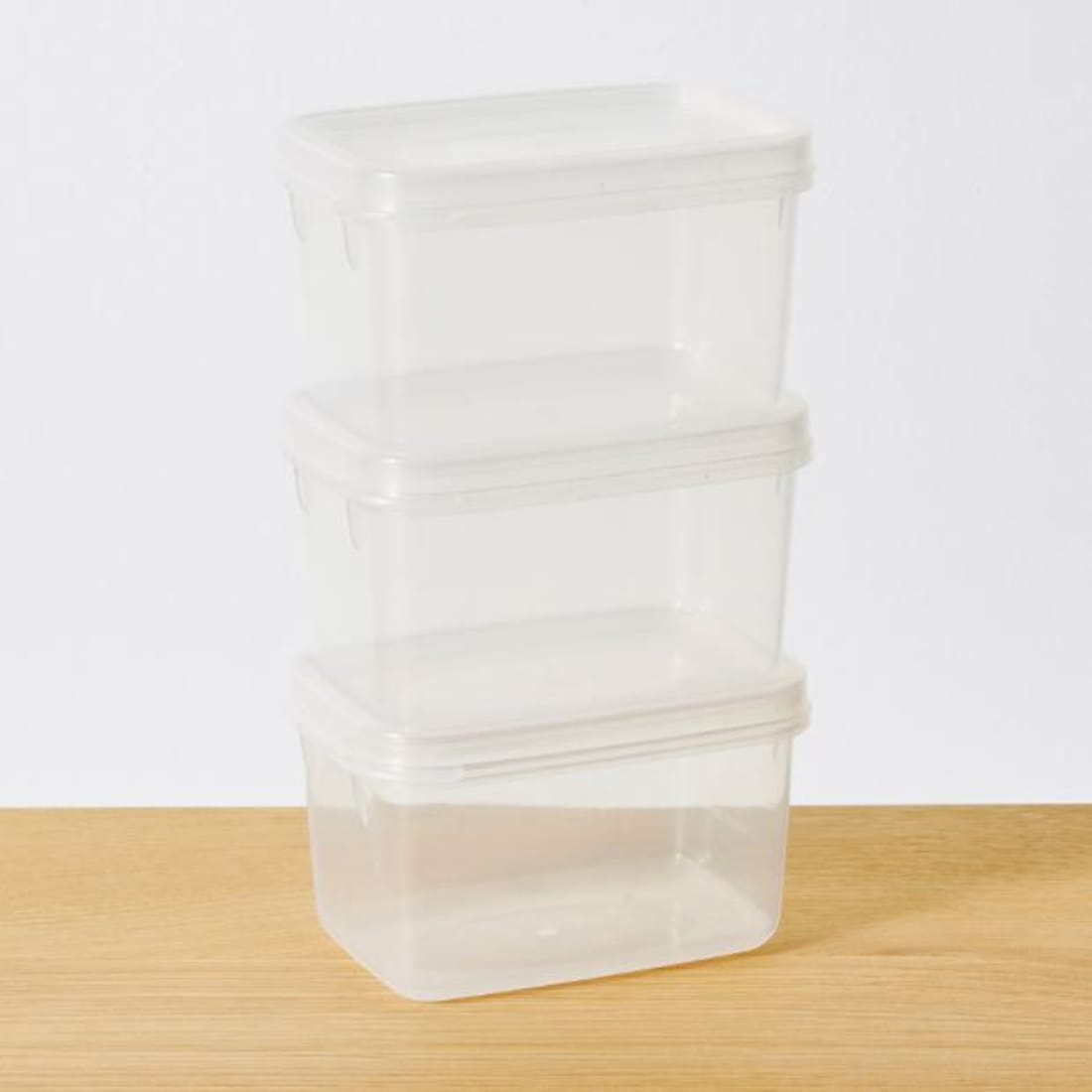 Pack Of 3 Rectangle Food Containers