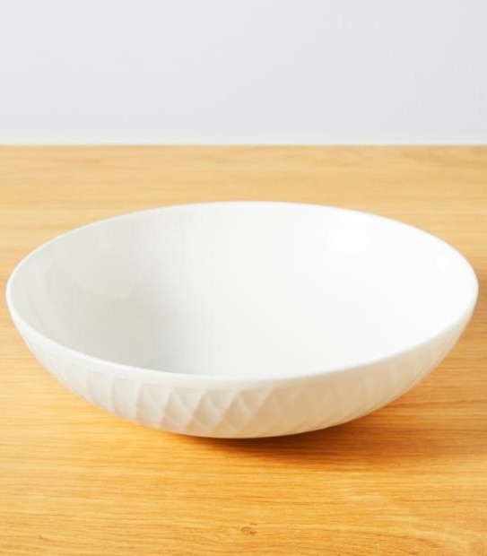 SOHO Diamond Rim Fine Bone China Pasta Bowl