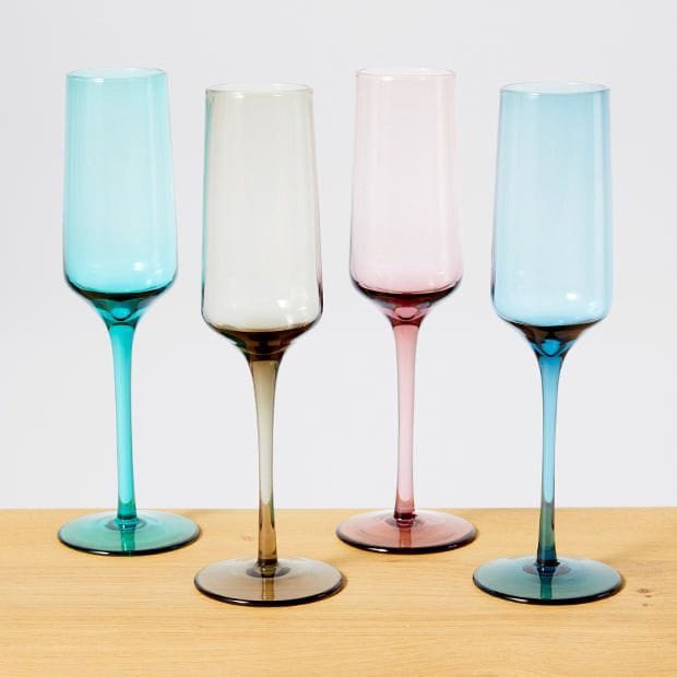 Prism Set Of Four Assorted Flute Glasses Target Australia
