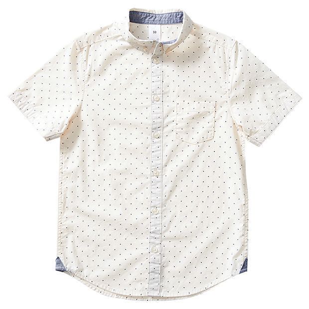 Short Sleeve Ditsy Triangle Print Shirt Short Sleeve Ditsy Triangle Print Shirt