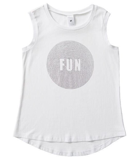 'Fun' Holographic Print Tank Top