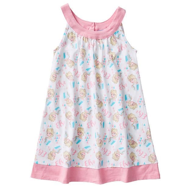 Disney Frozen Elsa Sleeveless Print Dress