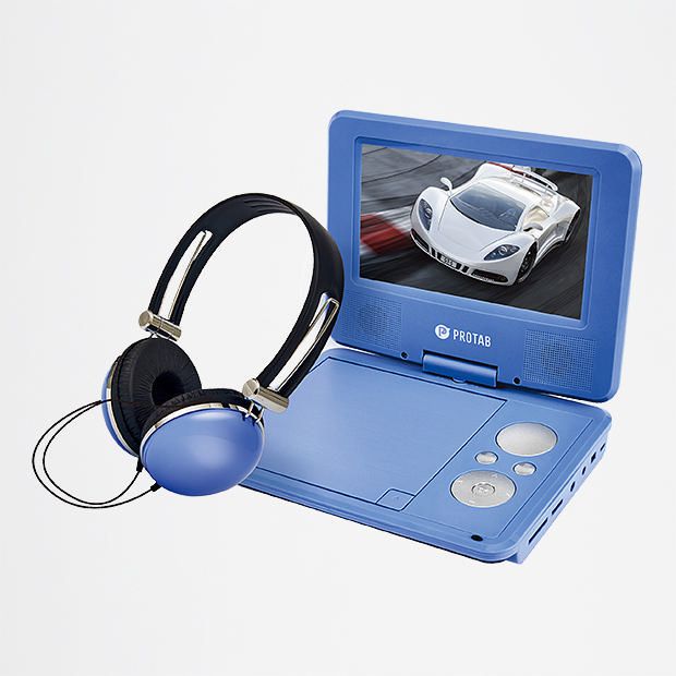 ProTab 7" Portable DVD Player With Headphones Blue Target Australia