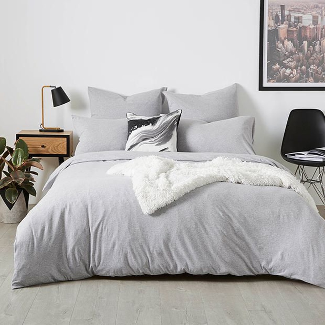 Jersey Grey Marle Quilt Cover Set Target Australia Jersey Grey Marle Quilt Cover Set