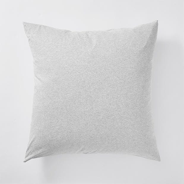 Jersey Grey Marle European Pillowcase Jersey Grey Marle European Pillowcase