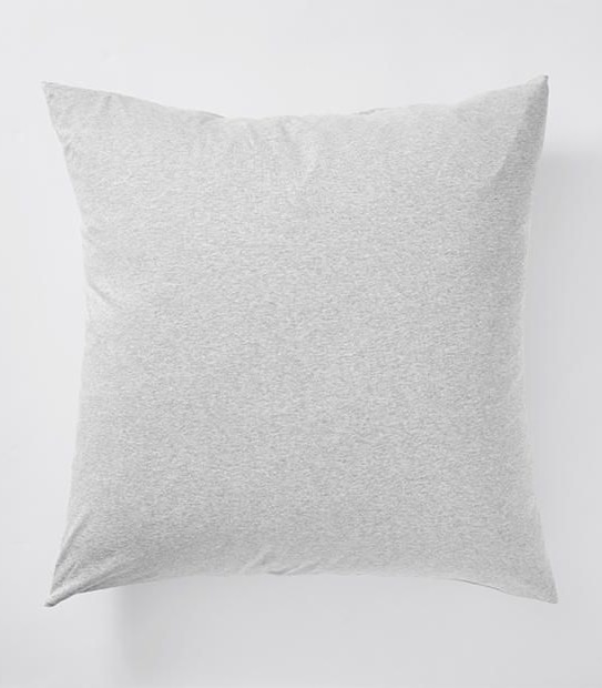 Jersey Grey Marle European Pillowcase