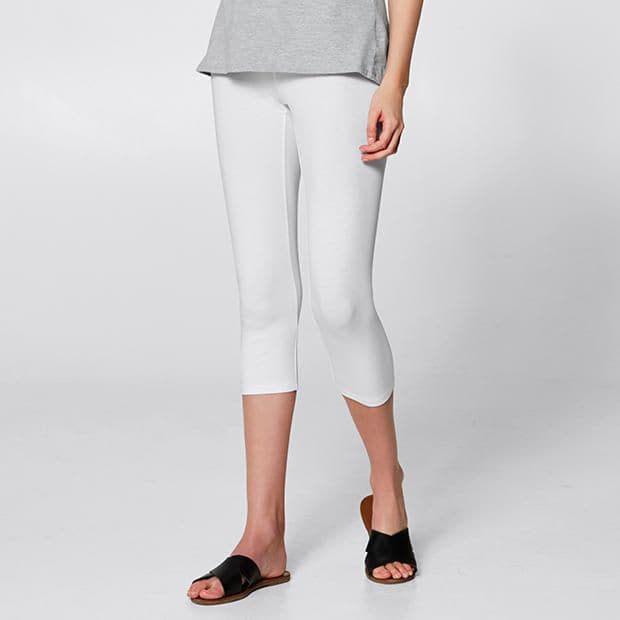 3/4 Basic Leggings White Target Australia