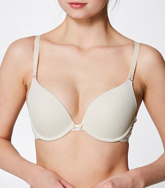 Push Up Plunge Bra, Style:IC1204GW