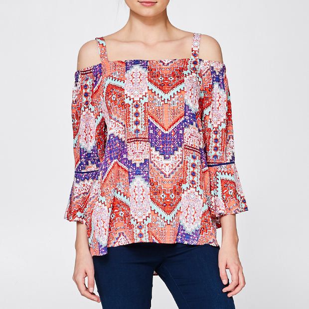 Off Shoulder Ruffle Sleeve Top Off Shoulder Ruffle Sleeve Top