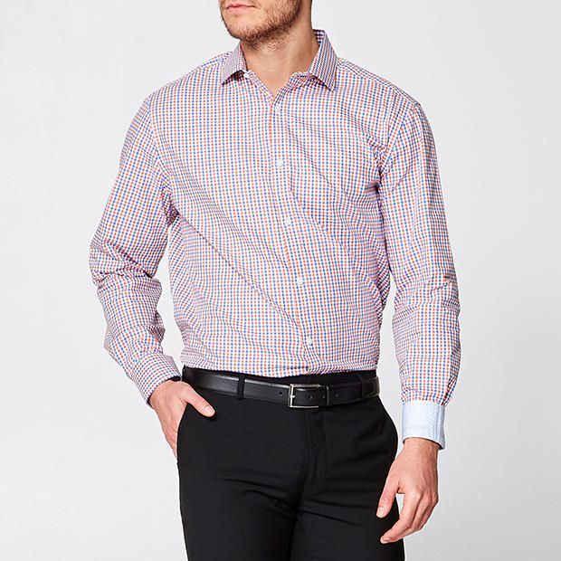 Limited Editions Australian Grown Cotton Tailored Check Shirt Limited Editions Australian Grown Cotton Tailored Check Shirt
