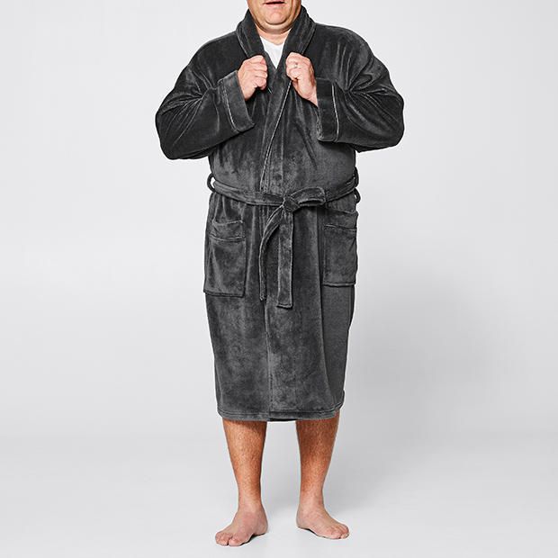 Mr Big Fleece Dressing Gown Target Australia