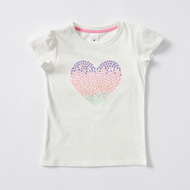 Short Sleeve Rainbow Heart T-Shirt Short Sleeve Rainbow Heart T-Shirt