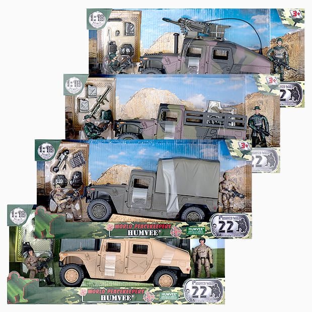 1:18 World Peacekeepers® - Humvee 77023 Assorted 1:18 World Peacekeepers® - Humvee 77023 Assorted