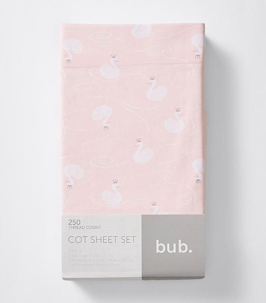 3 Piece Cot Sheet Set - Bella