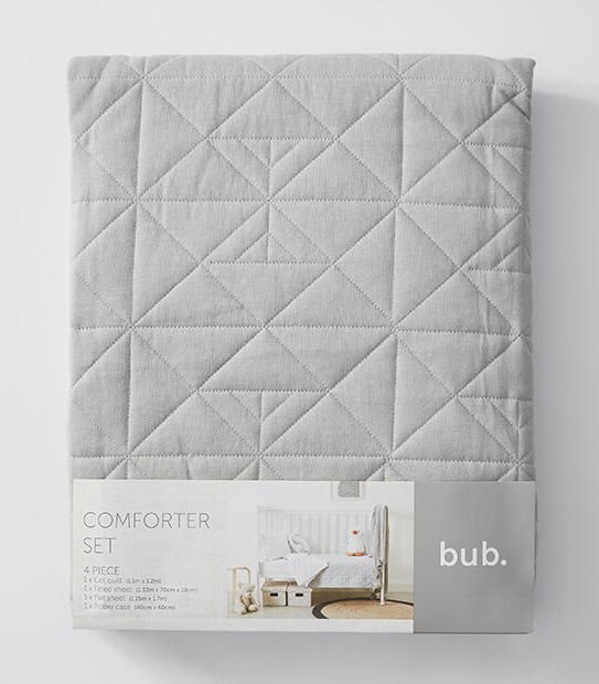 4 Piece Cot Comforter Set - Nordic
