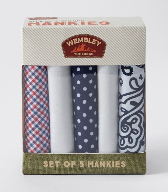 Wembley 5 Pack Hankies