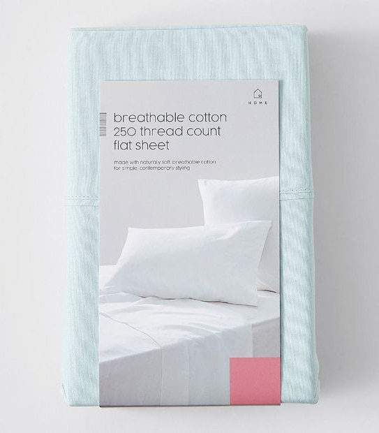 250 Thread Count Cotton Flat Sheet