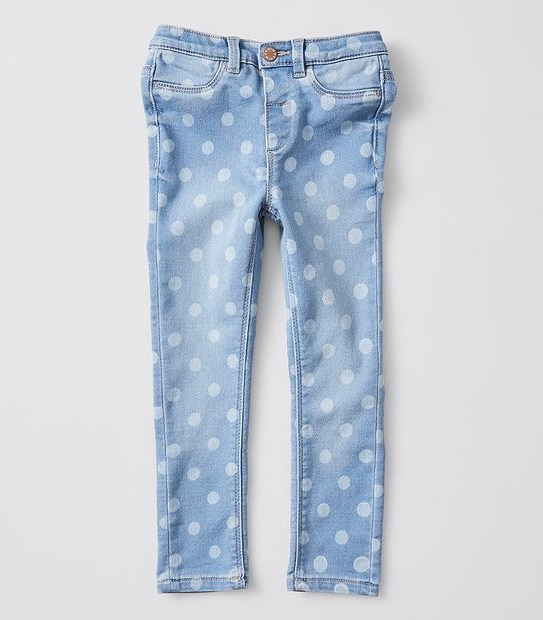 Girls Wonder Denim Spot Jeggings - Blue