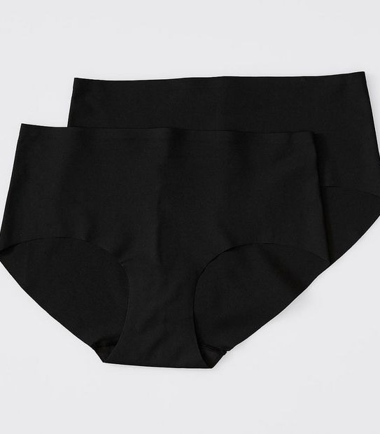 2 Pack Bonded No Show Midi Briefs