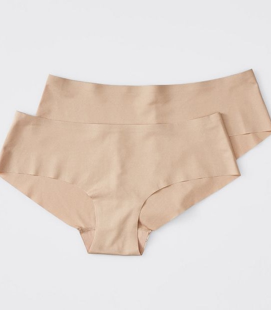 2 Pack Bonded No Show Hipster Briefs