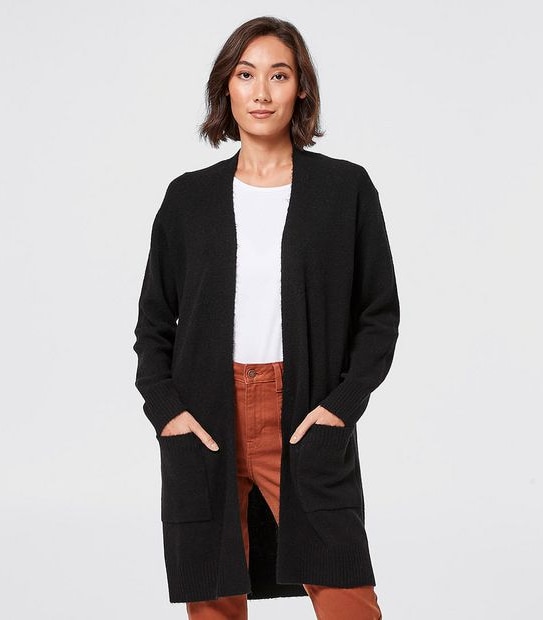 Supersoft Edge To Edge Cardigan - Black