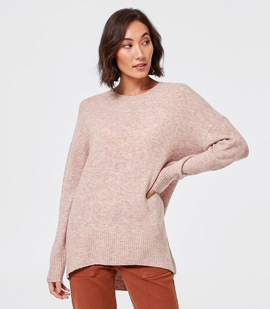 Supersoft Crew Neck Jumper - Pink Marle