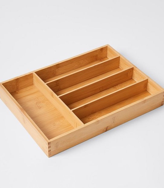 Bamboo Cutlery Tray - 35.5cm x 26cm x 5cm